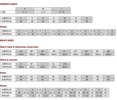 salvatore ferragamo size chart men